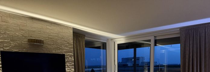 Panoramablick bei Nacht 