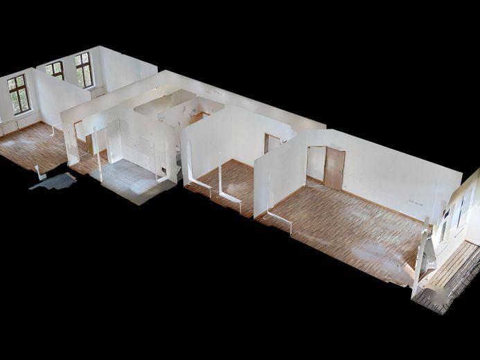 Charme automnal pour votre nouveau chez-vous - Emménagez, blottissez-vous et économisez sur le loyer hors charges : Spacieux appartement de 4 pièces avec BALCON ensoleillé – 3D-Ansicht Grundriss