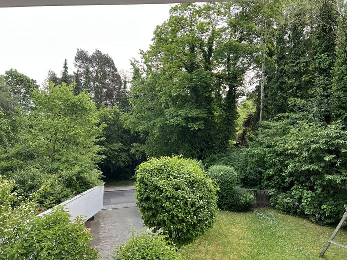 Geothermie - Pullach - helle, große Wohnung auf parkähnlichem Grundstück – Ausblick aus Loggia