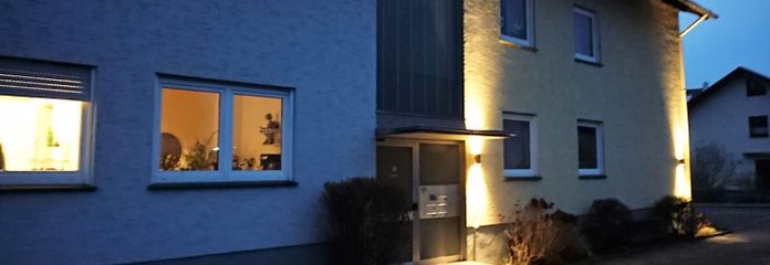 Hausansicht Nacht