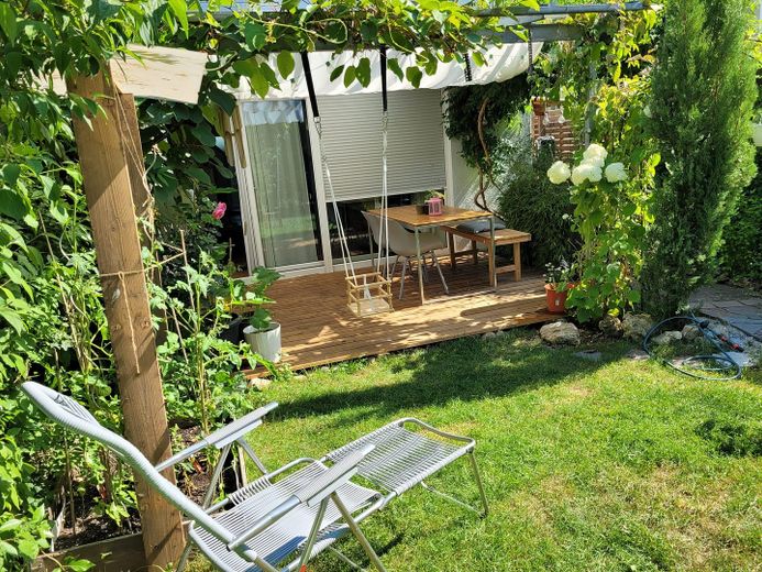 Blick vom Garten aus