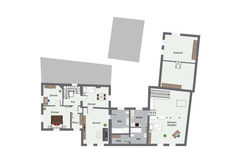 Seltene Gelegenheit: Großzügiges Mehrgenerationenhaus zum nahezu Bodenwertpreis! – OG