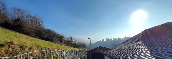 Wegeeinfahrt mit Garage