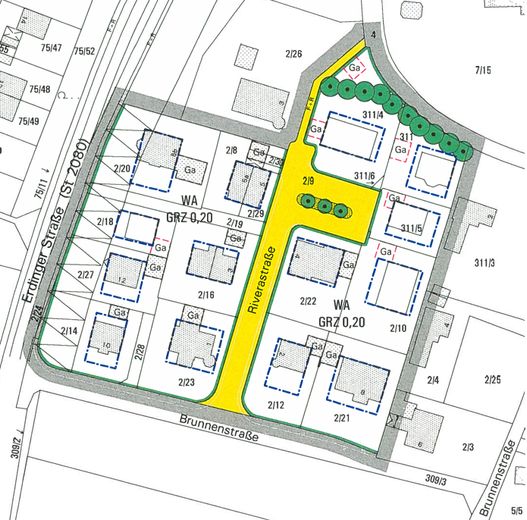Attraktives Grundstück für EFH oder 2 DHH provisionsfrei zu verkaufen – Bebauungsplan
