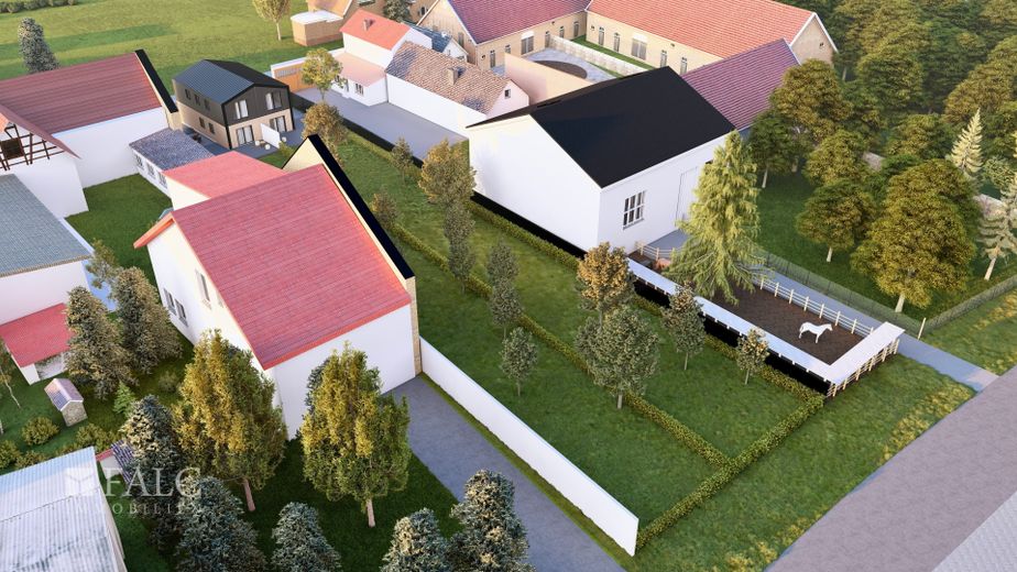 Rendering Grundstück mit Modulhaus