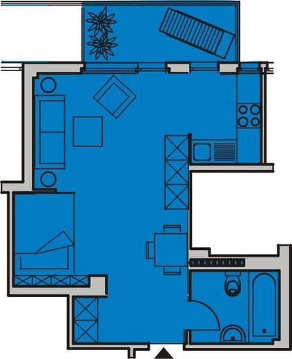 15% RENDITE: 4 VOLLMÖBLIERTE SMART-HOMES IN CITY-BESTLAGE – Grundriss WE 18