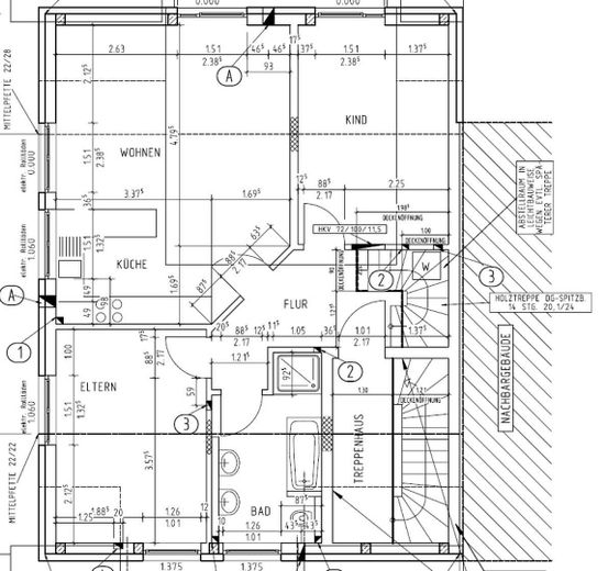 Traumhafte Dachgeschosswohung mit Blick zum Herkules – Grundriss Dachgeschoss