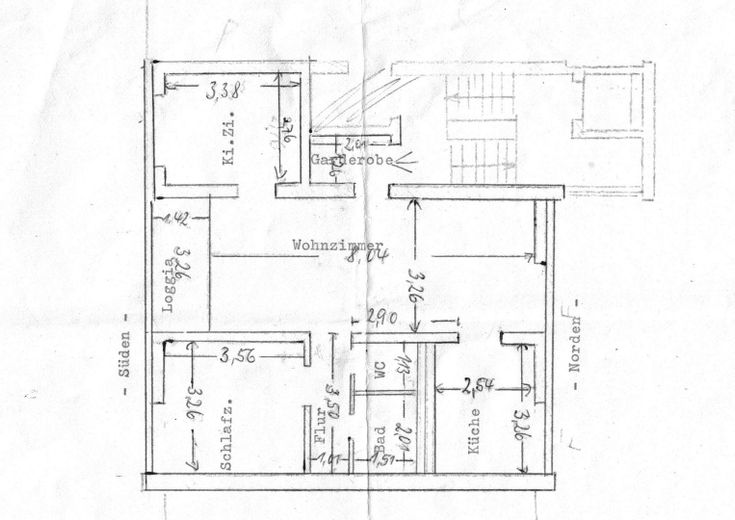 Appartement 3 pièces loué avec balcon orienté au sud à Neu-Ulm Ludwigsfeld – Grundriss