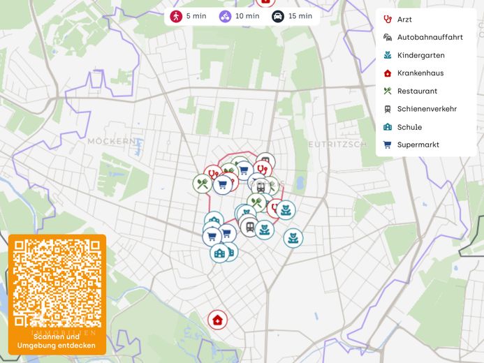 Il vostro place-to-be nella migliore posizione di Lipsia! – Lageplan