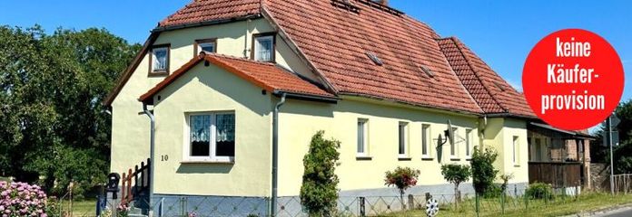 HORN IMMOBILIEN + Einfamilienhaus mit Einliegerwohnung und großem Grundstück, Matzdorf bei Strasburg