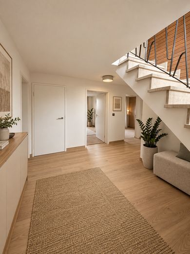 Bungalow indipendente su 669 m² · posizione ai margini del ruscello e dei campi · potenziale eccezionale! – UG Soll mit Treppe hoch