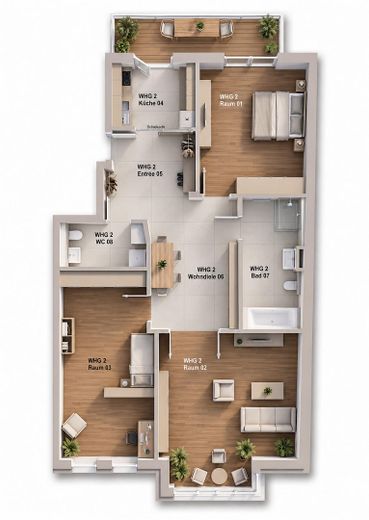 Regenerativ Heizen & Kühlen: Exclusiver Neubau in Alt-Köpenick – vom Eigentümer (Mietkauf möglich) – Grundriss 1.OG links