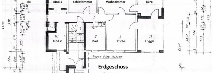 Erdgeschoss: 5 Zimmer Kü Bad L