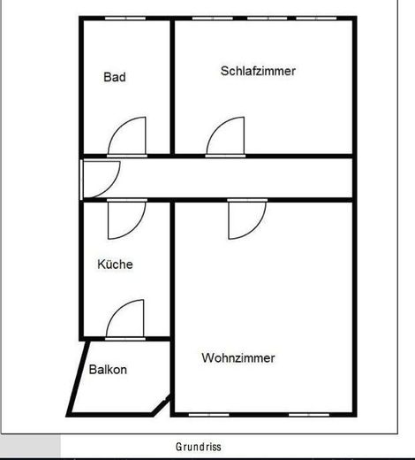 hell & möbliert: 2-Zimmer-Wohnung mit Balkon · 69 m² · befristet – Grundriss