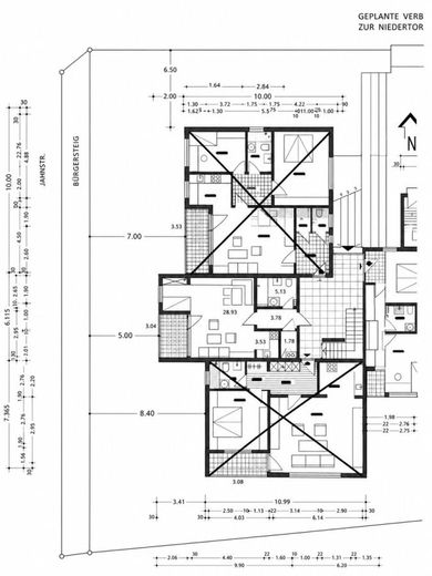 RESERVIERT! Zentral gelegene Erdgeschosswohnung mit Balkon, moderner Küche und renoviertem Bad – Grundriss