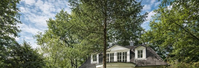 Hausansicht Garten im Sommer