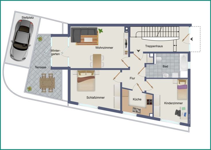 DREIFAMILIENHAUS IM STADTZENTRUM VON REMSCHEID - 2 WOHNEINHEITEN VERMIETET - MÖGLICHKEIT ZUM EIGENNUTZ – Erdgeschoss