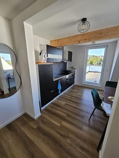 Küche zur Dachterrasse