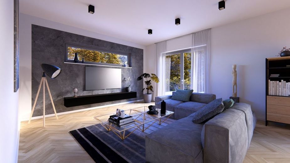 MODERNES WOHNEN MIT STIL UND KOMFORT – Ansicht Wohnzimmer