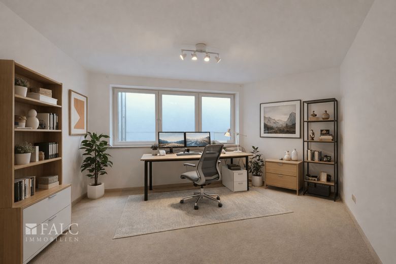 Gartenrefugium in Harlaching - Großzügige Maisonette-Wohnung mit drei Terrassen – Einrichtungsbeispiel Arbeitszimmer