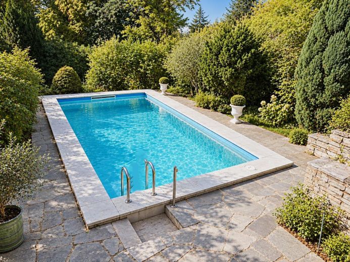 >700 m² “Daha güzeli olamaz!” konumunda, korunabilecek veya yeniden tasarlanabilecek büyük evle – Pool vom Arbeitszimmer