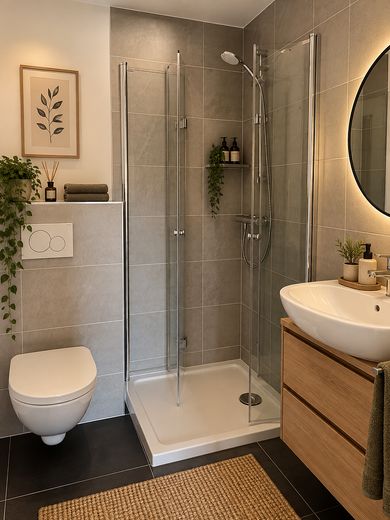 Braunfels’in sakin bir konumunda güzel 2 odalı daire – Badezimmer (visualisiert)
