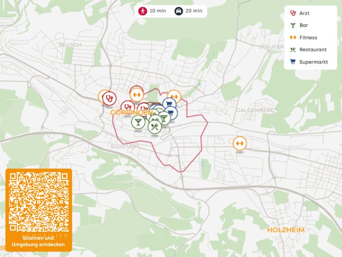Exklusives Penthouse im Zentrum – Lageplan