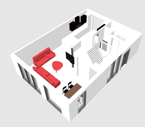 EG 3D - offenes Raumkonzept