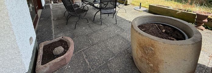 Blick auf Terrasse