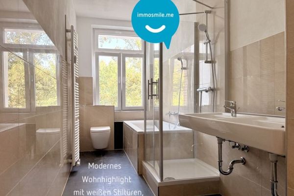 tolle weiße Stil-Echte Türen! • 5 Zimmer • modernes Bad mit Wanne & Dusche • Laminat • Wohnküche !!!