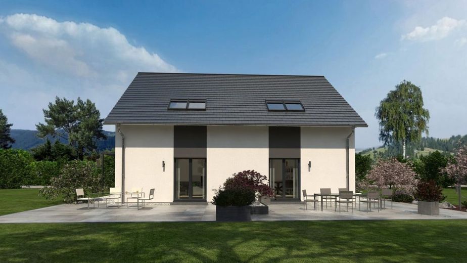 DAS DOMIZIL FÜR KLEINFAMILIEN – Ansicht Garten