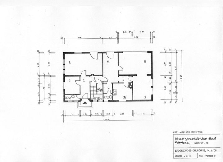 Ehemaliges Pfarrhaus in Oldenstadt zu verkaufen – Grundriss Erdgeschoss