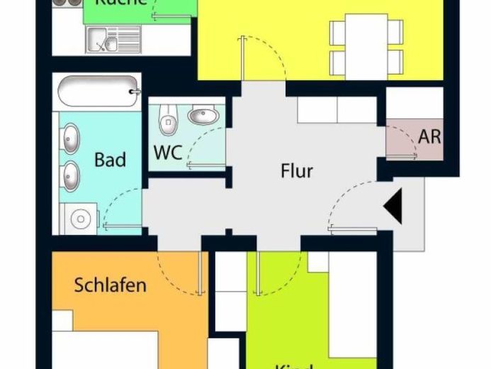 Helle & gepflegte 3-Raum-Wohnung in Freital - gefragte Wohnlage – फोटो 1