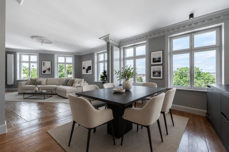 Jugendstil-Juwel in Szenelage St. Pauli – Top saniert | 4 Zimmer | 97 m², von Privat – Möblierungsvorschlag Essen