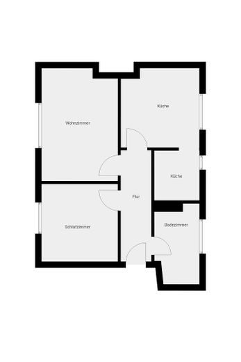 Sanierte 3 Zimmer Wohnung in der Südstadt – Grundriss