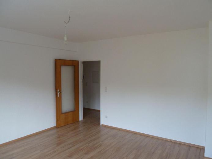 Großzügige Einraumwohnung mit Küche, Diele und Bad im Topzustand – Wohnzimmer, Blick zur Diele