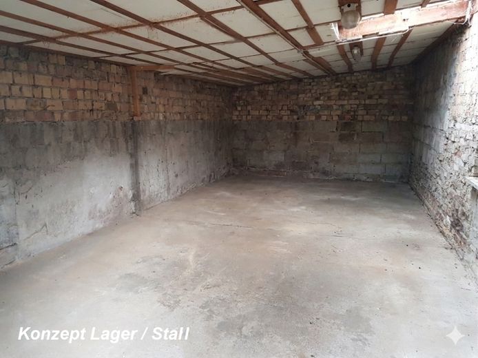 Konzeptbild Lager + Stall
