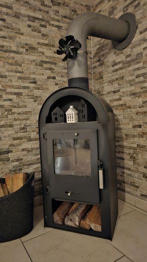 Heizofen im Wohnzimmer