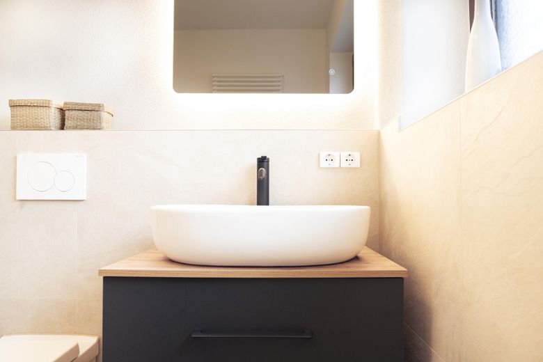 Waschbecken im Badezimmer