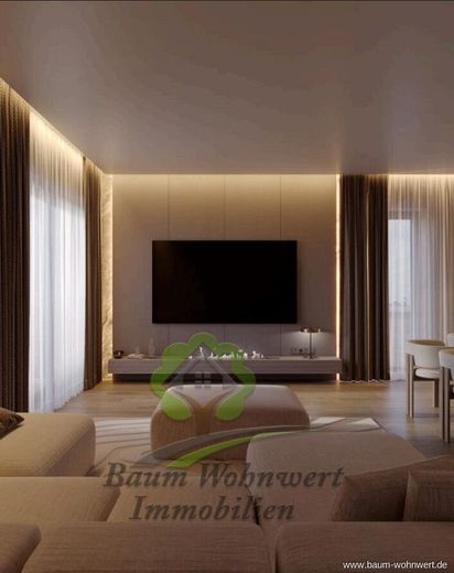 Provisions- &amp; Barrierefrei: Großzügige 3-Zimmer-Wohnung mit KfW-Förderung nahe Schwäbisch Gmünd – Wohnzimmer