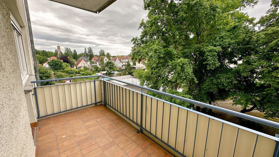 Balkon mit Blick ins Grüne