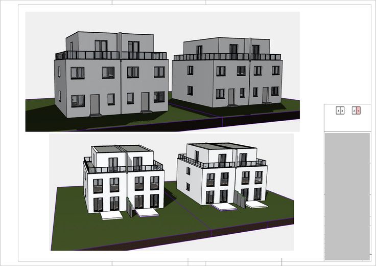 Moderne 3D-Darstellung der gep