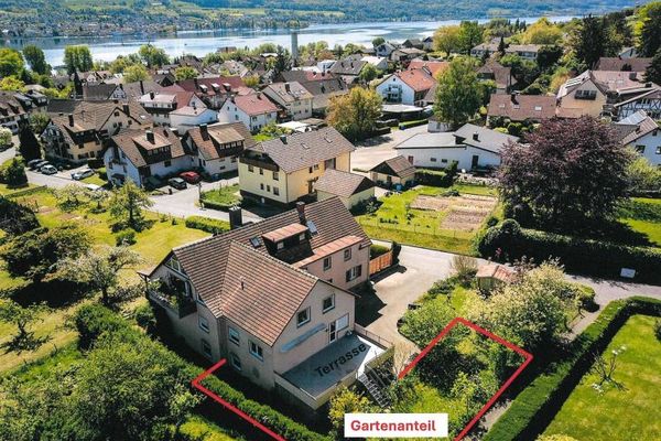 4 Zi. Whg. im 1.OG in unmittelbarer Seenähe mit Balkon, Terrasse und Gartenanteil und Garage!