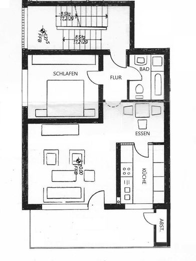 2,5 locali, vicino al bosco e alla Ruhr, terrazza di 14 m², bagno: vasca + doccia separata, pavimenti in parquet di legno massello – Foto 15