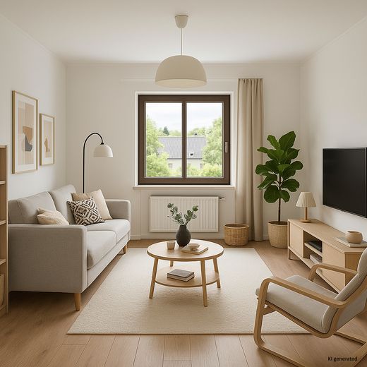 Dieburg में 2 कमरों वाला अपार्टमेंट, पहली मंज़िल – Wohnzimmer (Beispiel)