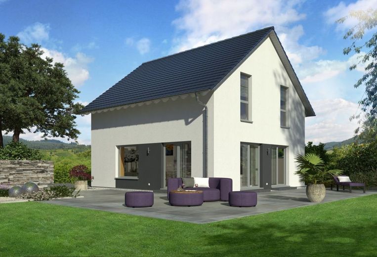 EINFAMILIENHAUS MIT OFFENER ARCHITEKTUR – Ansicht Garten
