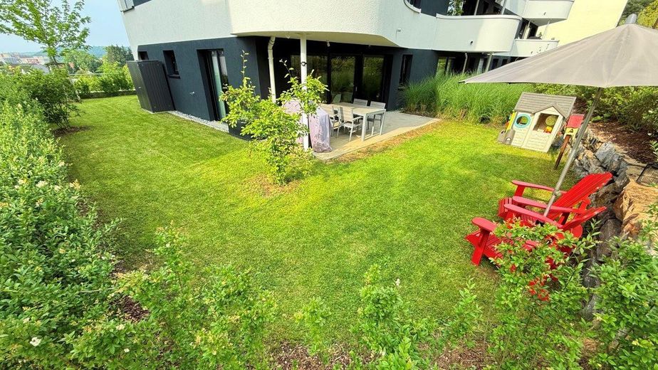 Seltene EG‑Wohnung mit großem Garten (180 m²) – perfekte Hausalternative – Süd-West-Garten