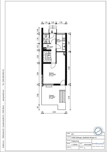 Bezugsfertig renoviertes Reihenhaus in Geismar – Grundriss EG
