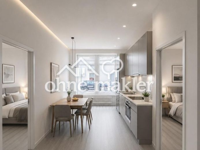 Newly converted 3-room apartment on the ground floor – Foto 1