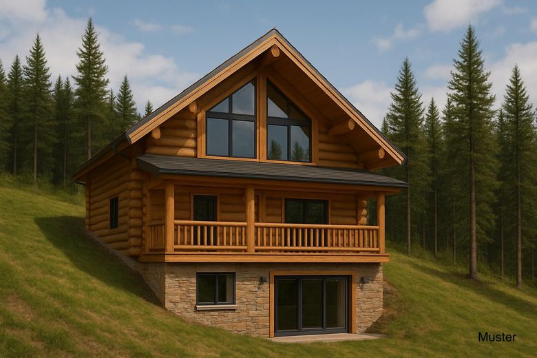 2 lotti edificabili per case in legno canadesi/terreno per casa di fine settimana ad Alfdorf (73553) – Foto 1